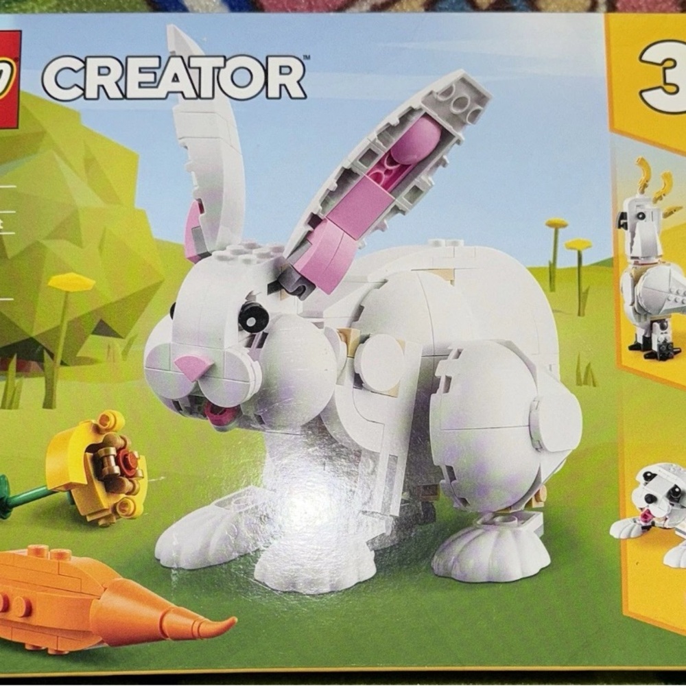 NEW SEALED Lego 3-in-1 White Rabbit bunny rabbit, to seal,  to parrot  31133